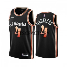 Maillot NBA Atlanta Hawks Maurice Harkless 4 Nike 2022-23 City Edition Noir Swingman - Homme